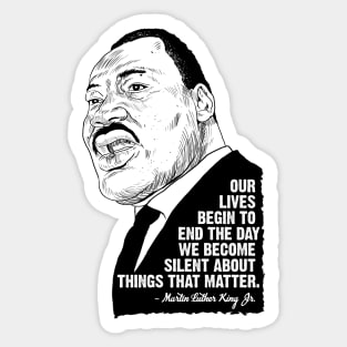Martin Luther Quotes Sticker
